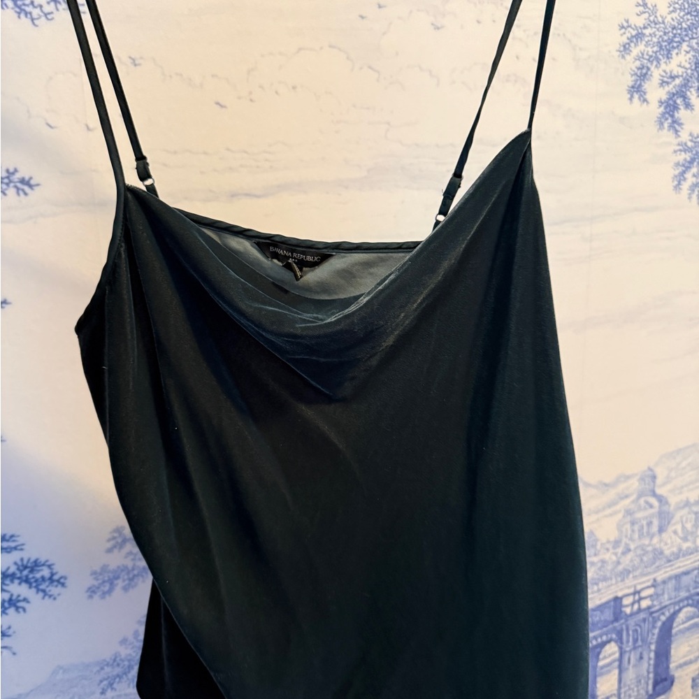 Banana Republic Black Cowl Neck Slip Camisole